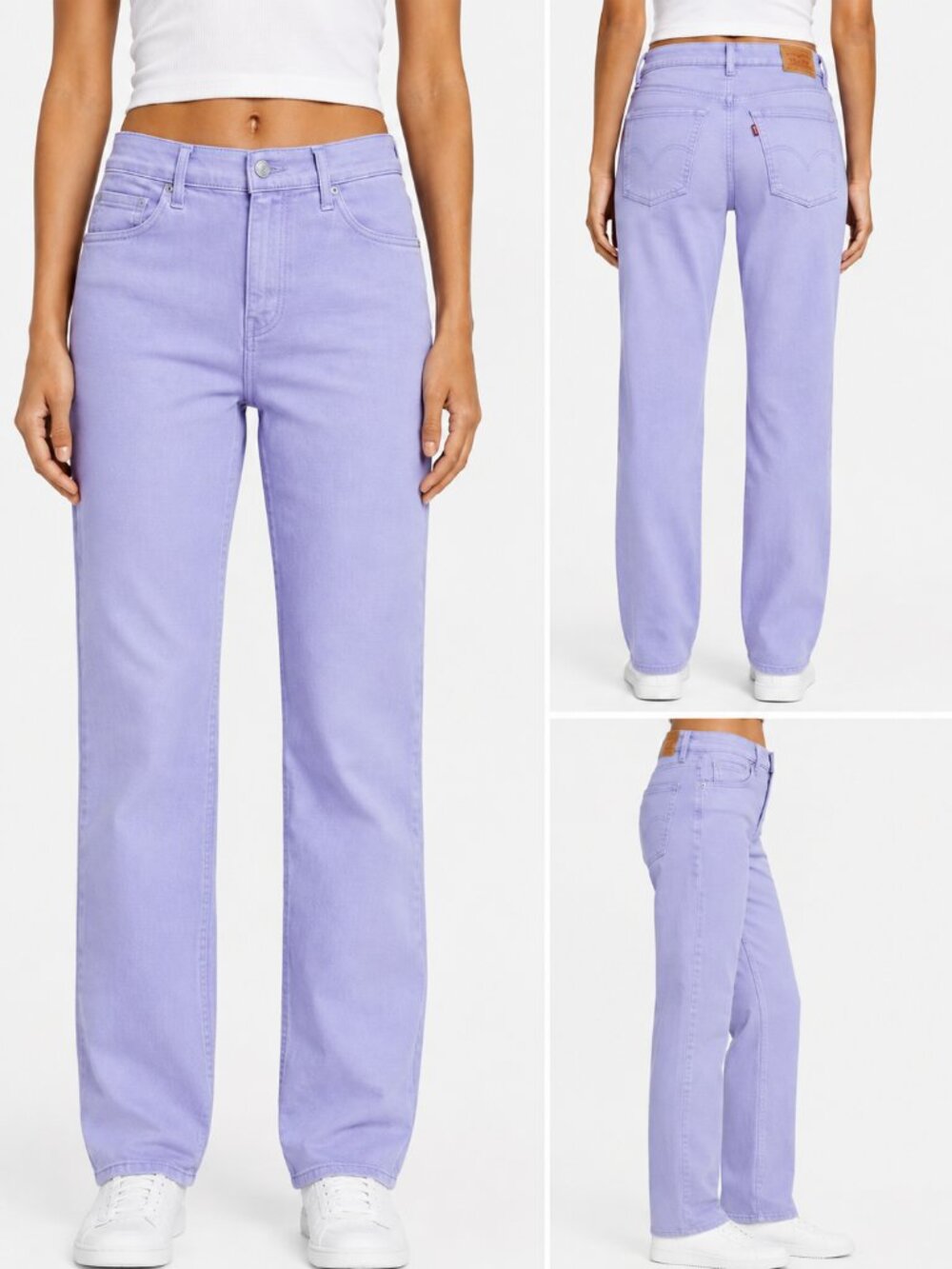 NWT Levi’s 505 Mid Rise Straight Jeans Lavender | 16 W33/L32